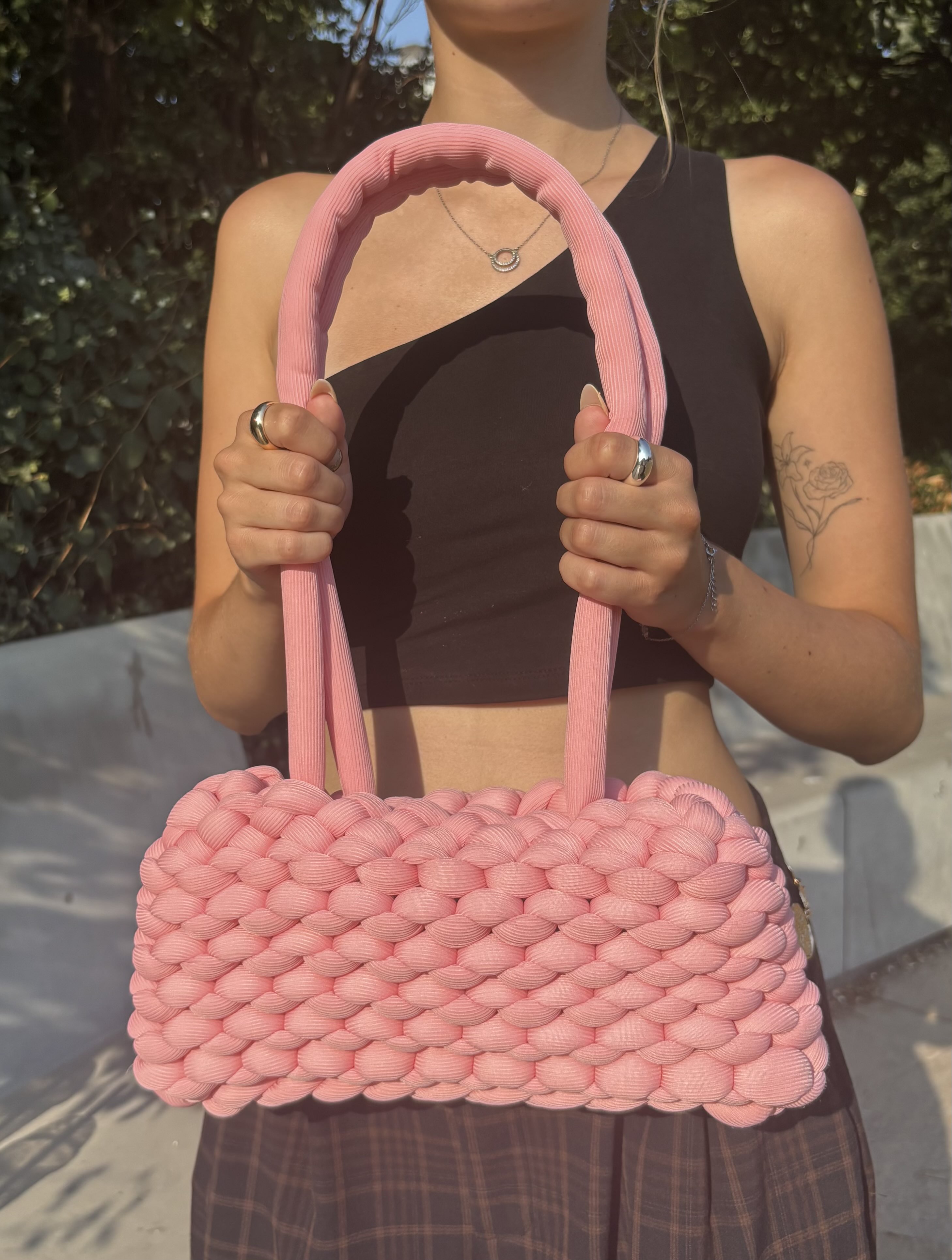 Sac Tressé Rose Brahg — Grand format